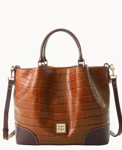 Dooney & Bourke Ready For the Getaway|Exotic Leather<Oakdale Brenna Cognac
