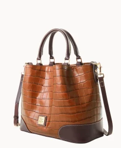 Dooney & Bourke Ready For the Getaway|Exotic Leather<Oakdale Brenna Cognac