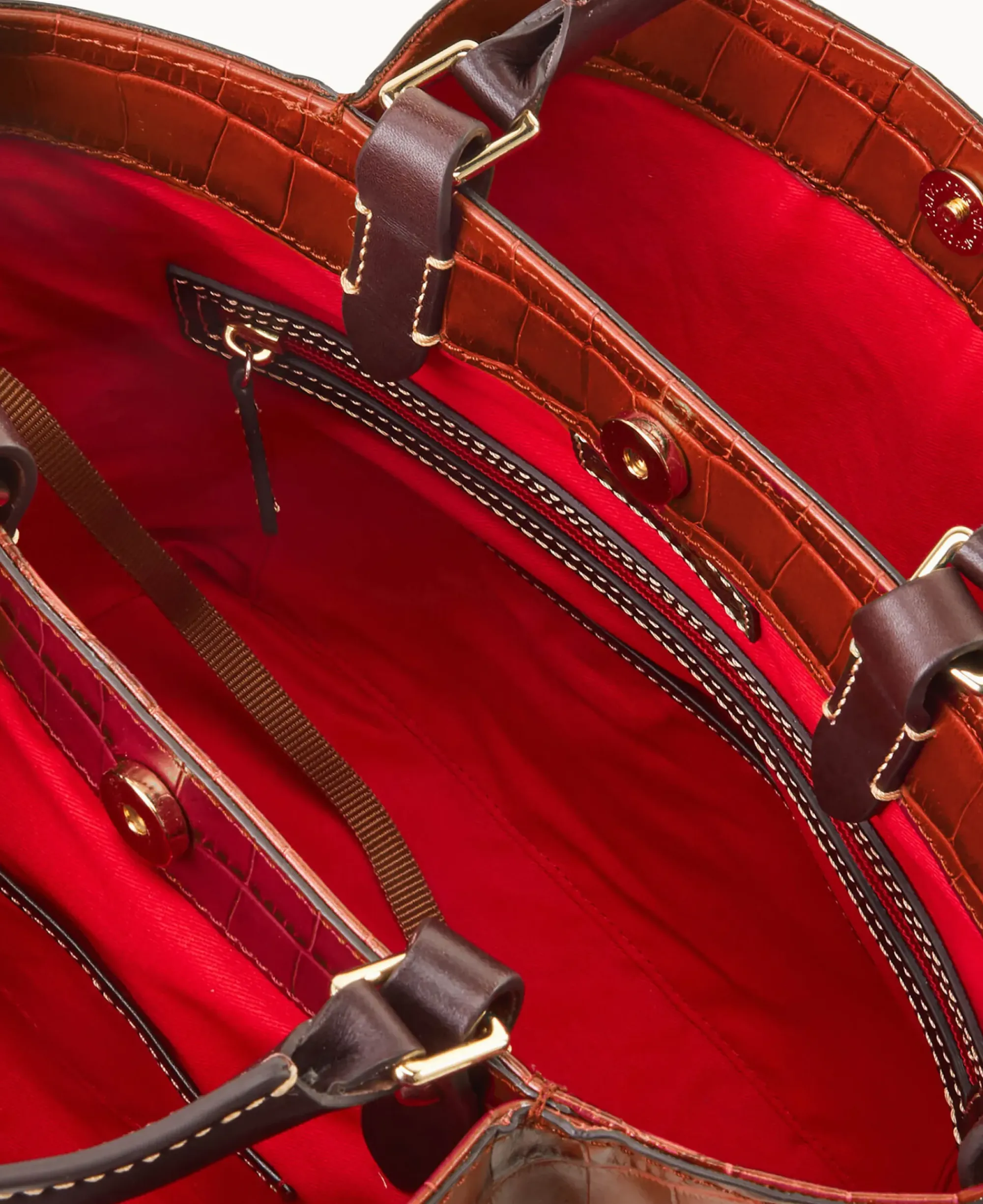 Dooney & Bourke Ready For the Getaway|Exotic Leather<Oakdale Brenna Cognac