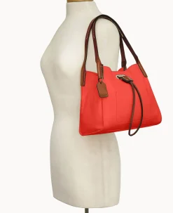 Dooney & Bourke Smooth Leather|Mini Bags<Oncour Roux Polo Mini Full Up Two Persimmon
