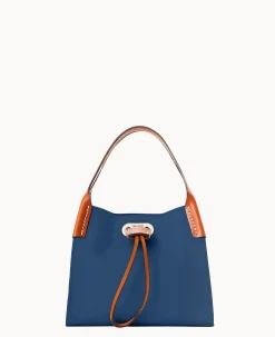 Dooney & Bourke Smooth Leather|Shoulder Bags<Oncour Roux Polo Tiny Full Up Midnight Blue