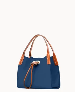 Dooney & Bourke Smooth Leather|Shoulder Bags<Oncour Roux Polo Tiny Full Up Midnight Blue