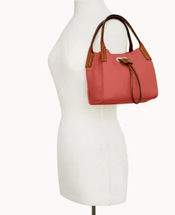 Dooney & Bourke Smooth Leather|Shoulder Bags<Oncour Roux Polo Tiny Full Up Dusty Rose
