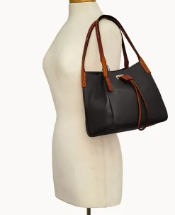 Dooney & Bourke Ready For the Getaway|Textured Leather<Oncour Twist Mini Full Up Black