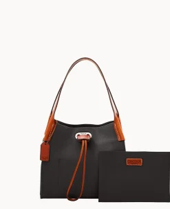 Dooney & Bourke Ready For the Getaway|Textured Leather<Oncour Twist Mini Full Up Black