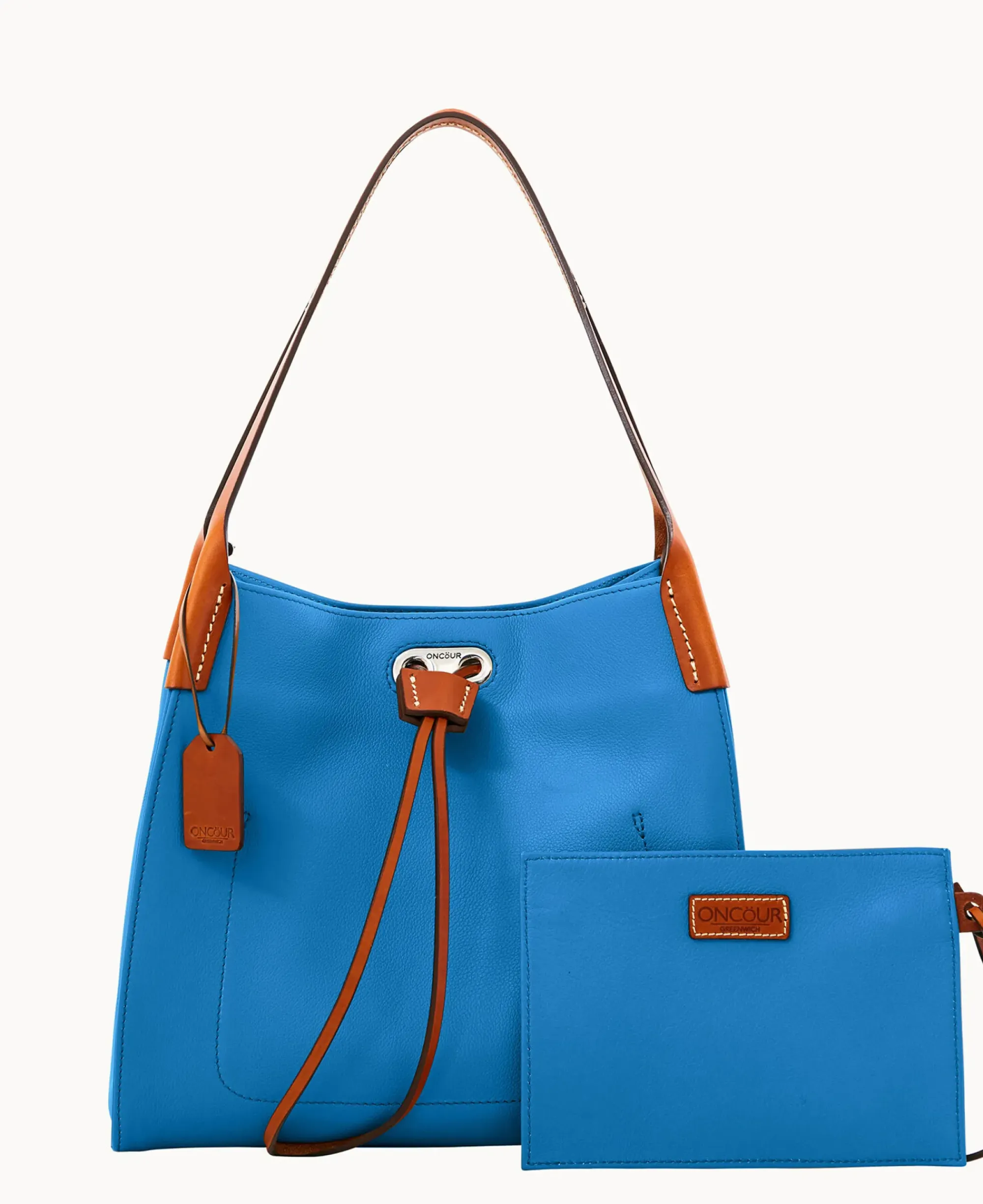 Dooney & Bourke Ready For the Getaway|Textured Leather<Oncour Twist Small Full Up Dusty Blue