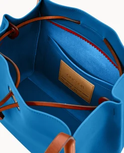 Dooney & Bourke Ready For the Getaway|Textured Leather<Oncour Twist Small Full Up Dusty Blue