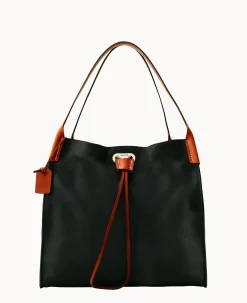 Dooney & Bourke Smooth Leather|Shoulder Bags<Oncour Victoria Full Up Black