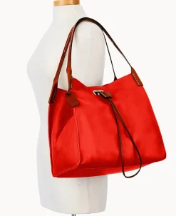 Dooney & Bourke Smooth Leather|Shoulder Bags<Oncour Victoria Full Up Persimmon
