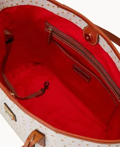 Dooney & Bourke Exotic Leather|Shoulder Bags<Ostrich Bailey Bone