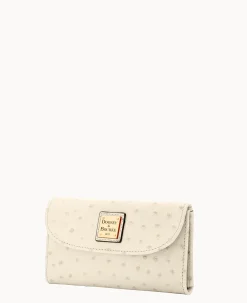 Dooney & Bourke Grab and Go|Clutches<Ostrich Continental Clutch Bone