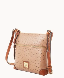 Dooney & Bourke Exotic Leather|Mini Bags<Ostrich Letter Carrier Light Taupe