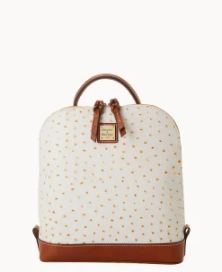 Dooney & Bourke Ready For the Getaway|Exotic Leather<Ostrich Pod Backpack Bone