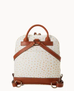 Dooney & Bourke Ready For the Getaway|Exotic Leather<Ostrich Pod Backpack Bone