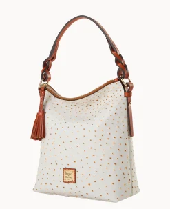 Dooney & Bourke Exotic Leather|Shoulder Bags<Ostrich Randy Bone