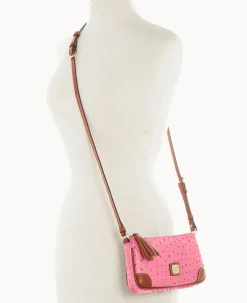 Dooney & Bourke Exotic Leather|Mini Bags<Ostrich Slim Crossbody Hot Pink