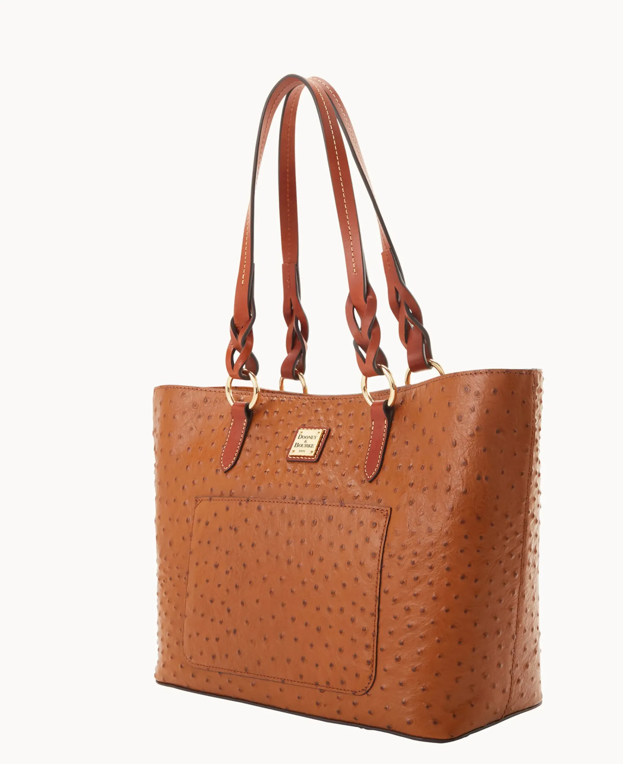 Dooney & Bourke Exotic Leather|Shoulder Bags<Ostrich Tammy Tote Caramel
