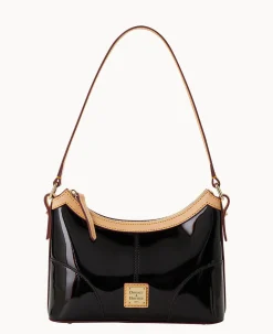 Dooney & Bourke Smooth Leather|Shoulder Bags<Patent Baguette Black