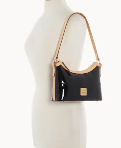Dooney & Bourke Smooth Leather|Shoulder Bags<Patent Baguette Black