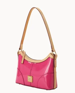 Dooney & Bourke Smooth Leather|Shoulder Bags<Patent Baguette Fuchsia