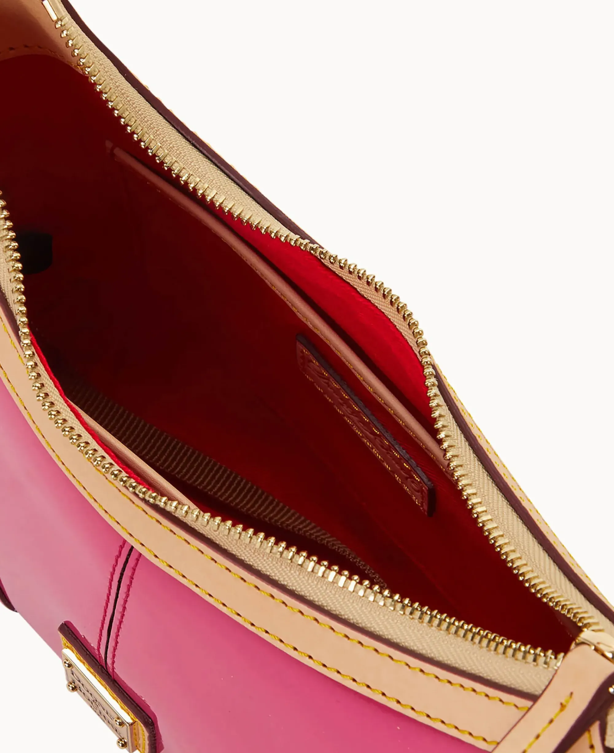 Dooney & Bourke Smooth Leather|Shoulder Bags<Patent Baguette Fuchsia