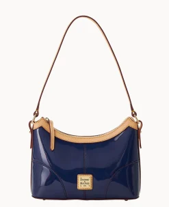 Dooney & Bourke Smooth Leather|Shoulder Bags<Patent Baguette Indigo