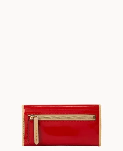 Dooney & Bourke Grab and Go|Clutches<Patent Continental Clutch Red