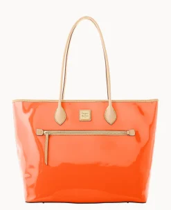 Dooney & Bourke Ready For the Getaway|Smooth Leather<Patent Large Tote Clementine