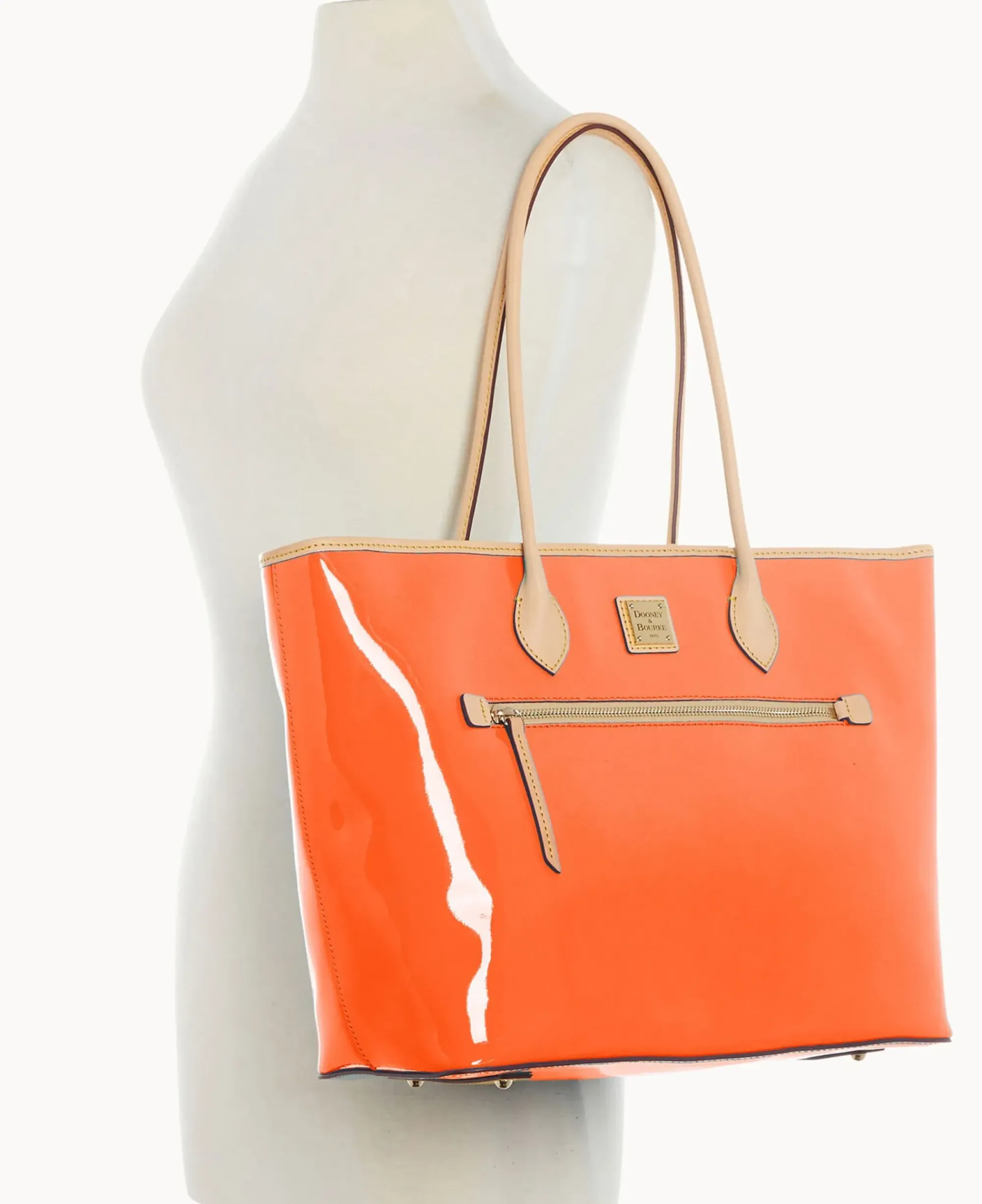Dooney & Bourke Ready For the Getaway|Smooth Leather<Patent Large Tote Clementine