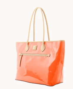 Dooney & Bourke Ready For the Getaway|Smooth Leather<Patent Large Tote Clementine