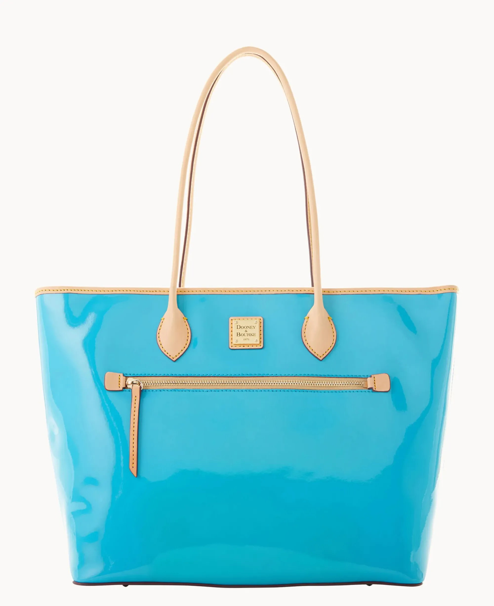 Dooney & Bourke Ready For the Getaway|Smooth Leather<Patent Large Tote Sky