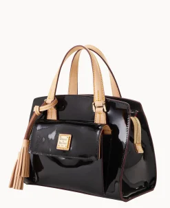 Dooney & Bourke Smooth Leather|Mini Bags<Patent Small Satchel Black