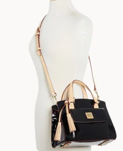 Dooney & Bourke Smooth Leather|Mini Bags<Patent Small Satchel Black
