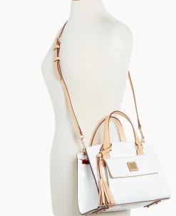 Dooney & Bourke Smooth Leather|Mini Bags<Patent Small Satchel White