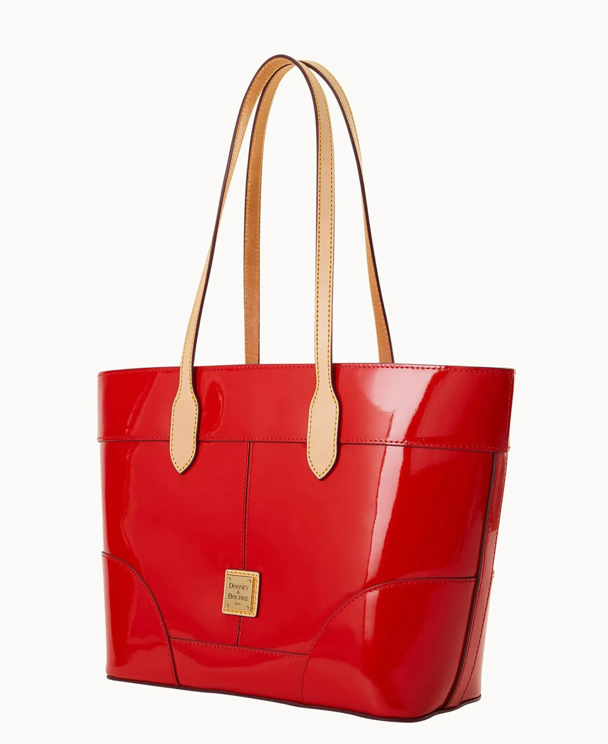 Dooney & Bourke Smooth Leather|Shoulder Bags<Patent Tote Red