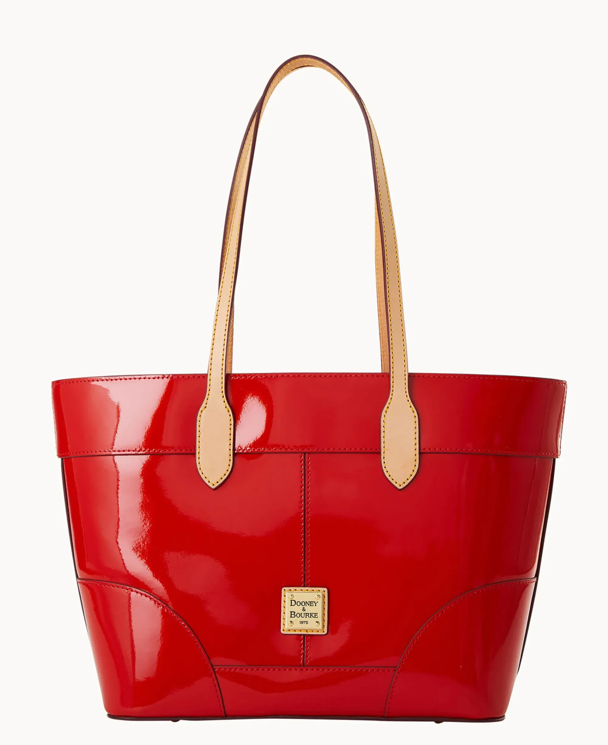 Dooney & Bourke Smooth Leather|Shoulder Bags<Patent Tote Red