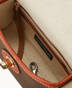 Dooney & Bourke The Pebble Grain Collection|Pebbled Leather<Pebble Grain 18 Crossbody Brown Tmoro
