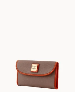 Dooney & Bourke The Pebble Grain Collection|Grab and Go<Pebble Grain Continental Clutch Elephant