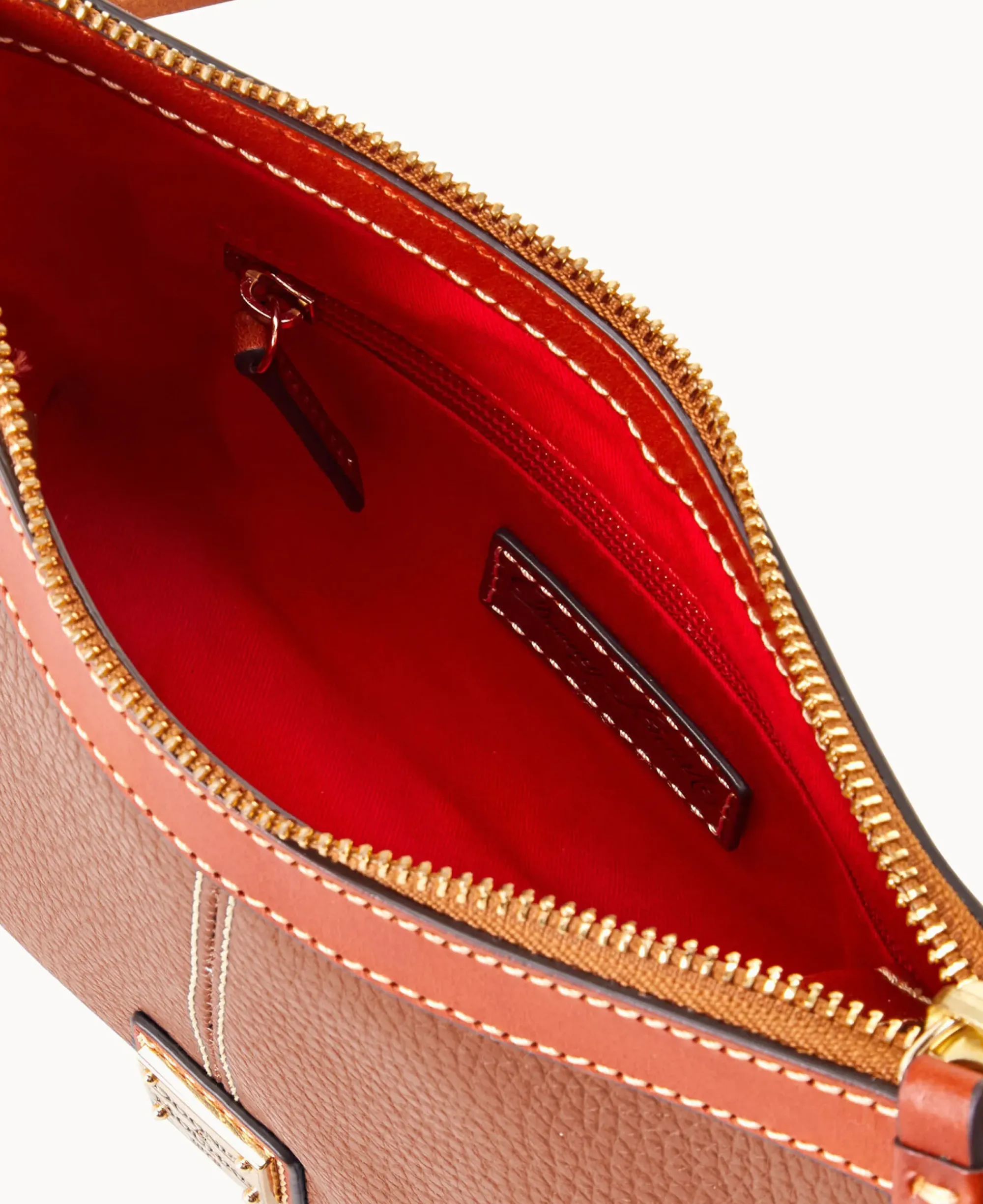 Dooney & Bourke The Pebble Grain Collection|Pebbled Leather<Pebble Grain Crossbody Pouch Caramel
