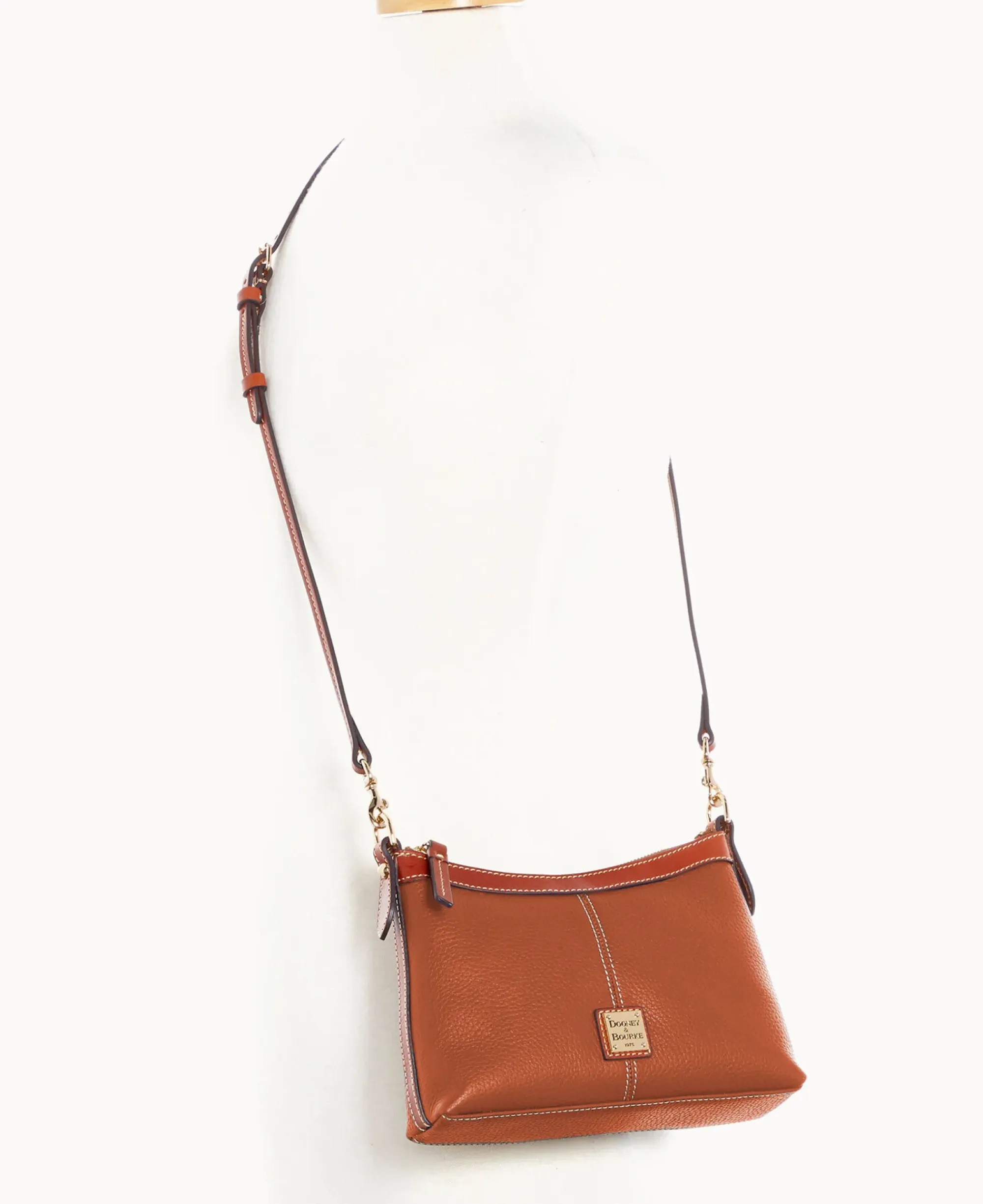Dooney & Bourke The Pebble Grain Collection|Pebbled Leather<Pebble Grain Crossbody Pouch Caramel