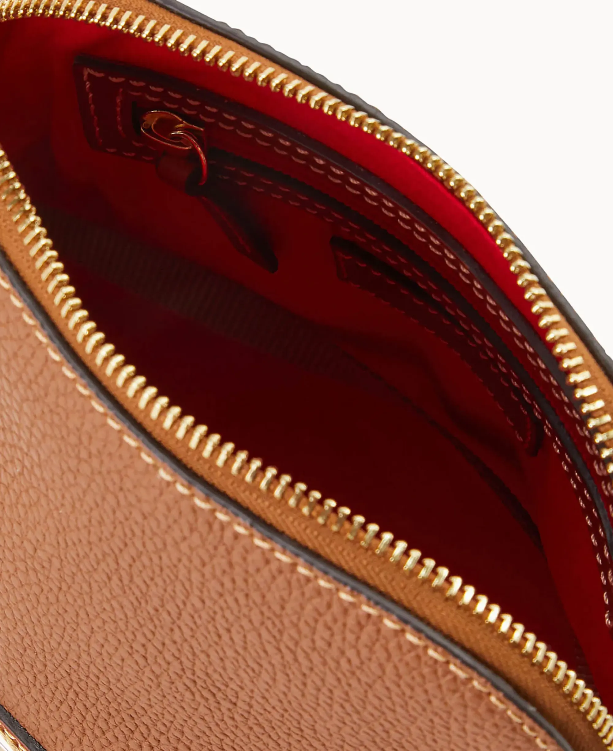 Dooney & Bourke The Pebble Grain Collection|Pebbled Leather<Pebble Grain Domed Crossbody Caramel