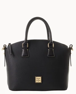 Dooney & Bourke The Pebble Grain Collection|Pebbled Leather<Pebble Grain Domed Satchel Black Black