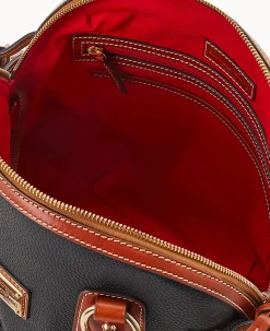 Dooney & Bourke The Pebble Grain Collection|Pebbled Leather<Pebble Grain Domed Satchel Black