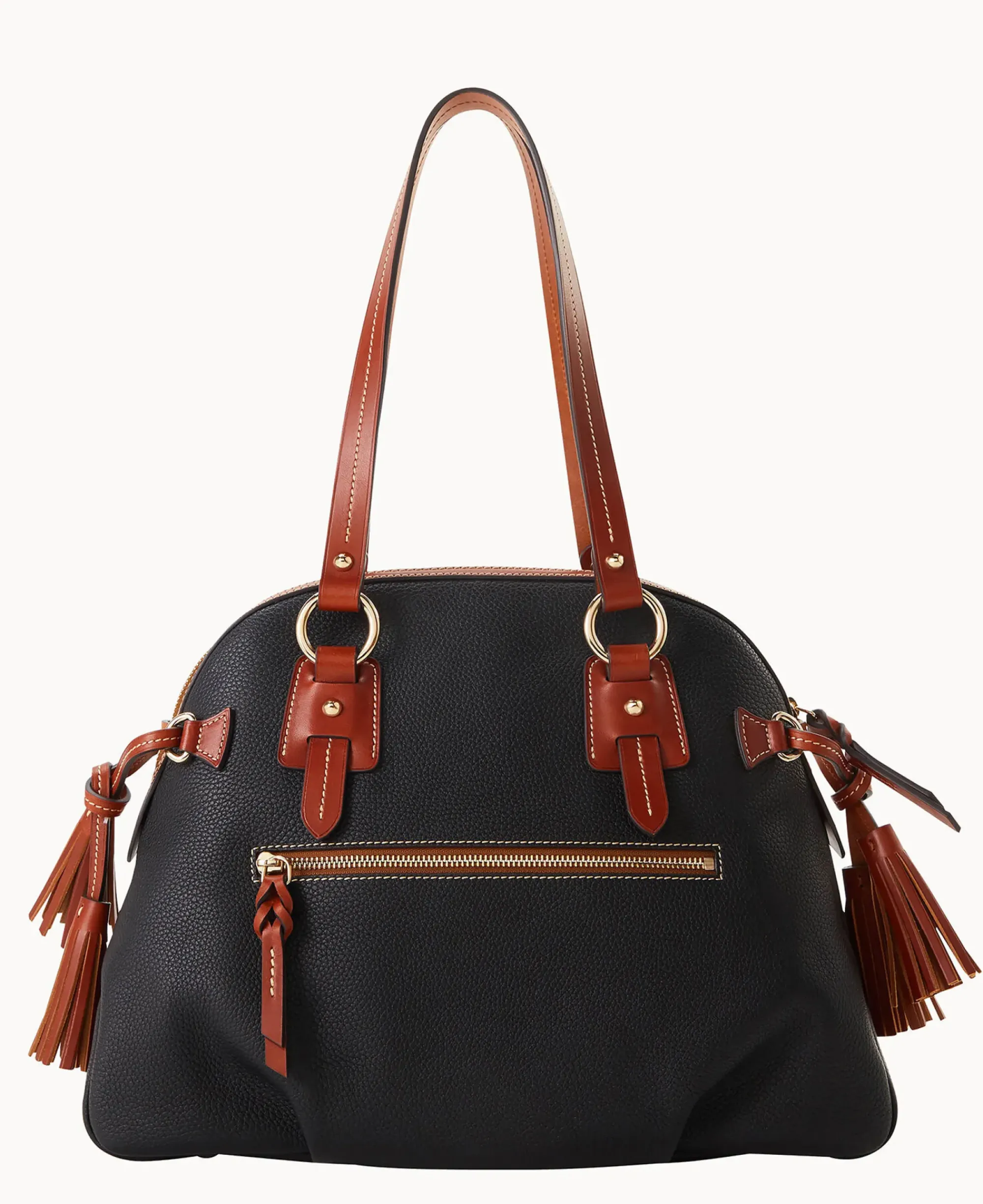 Dooney & Bourke The Pebble Grain Collection|Pebbled Leather<Pebble Grain Domed Satchel Black