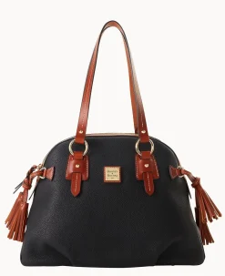 Dooney & Bourke The Pebble Grain Collection|Pebbled Leather<Pebble Grain Domed Satchel Black