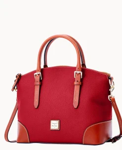 Dooney & Bourke The Pebble Grain Collection|Pebbled Leather<Pebble Grain Domed Satchel Red