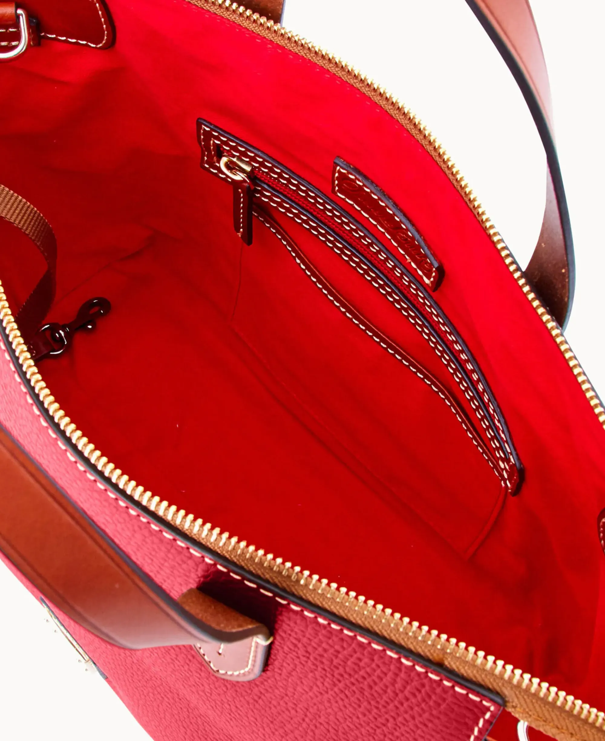 Dooney & Bourke The Pebble Grain Collection|Pebbled Leather<Pebble Grain Domed Satchel Red