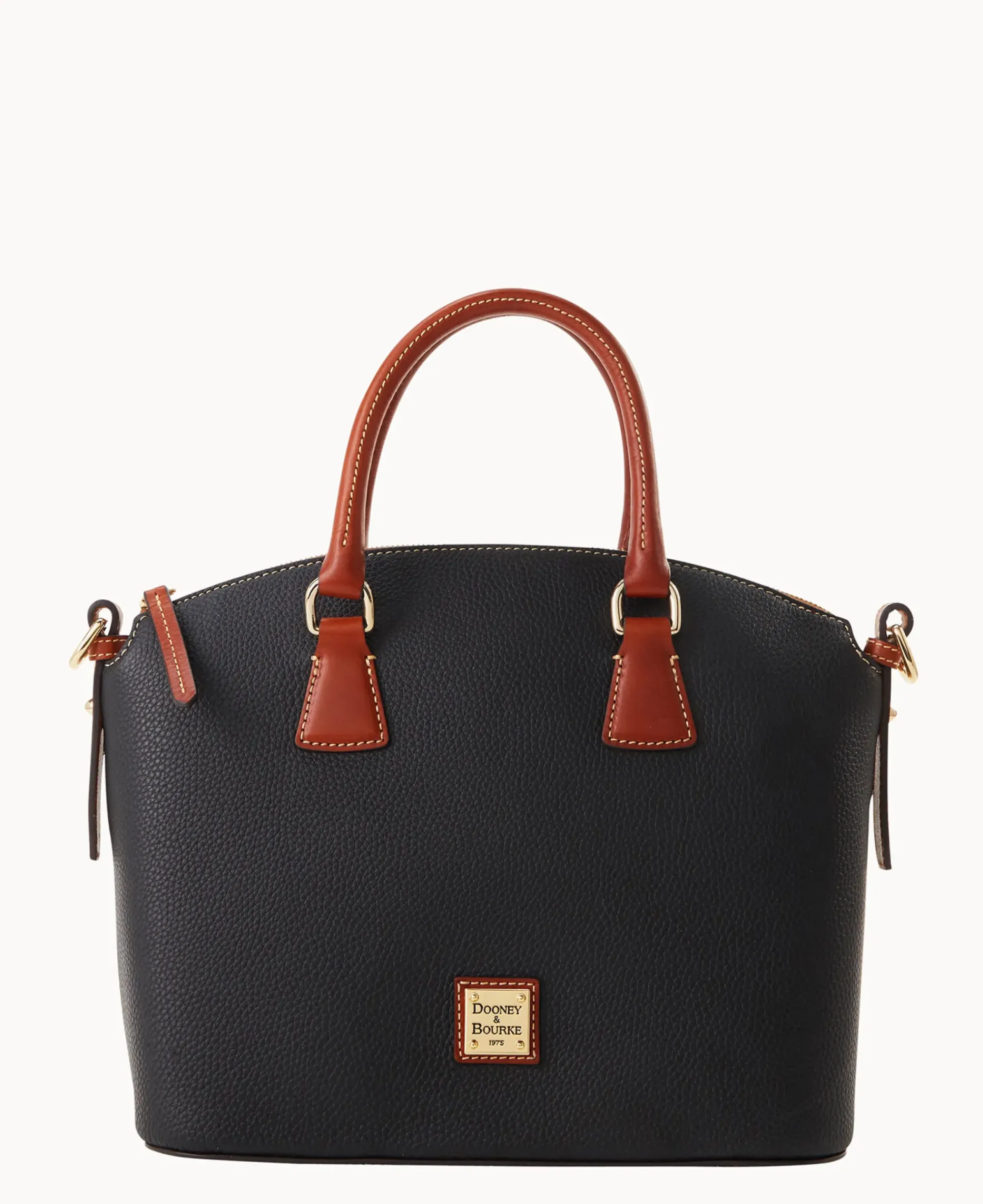 Dooney & Bourke The Pebble Grain Collection|Pebbled Leather<Pebble Grain Domed Satchel Black