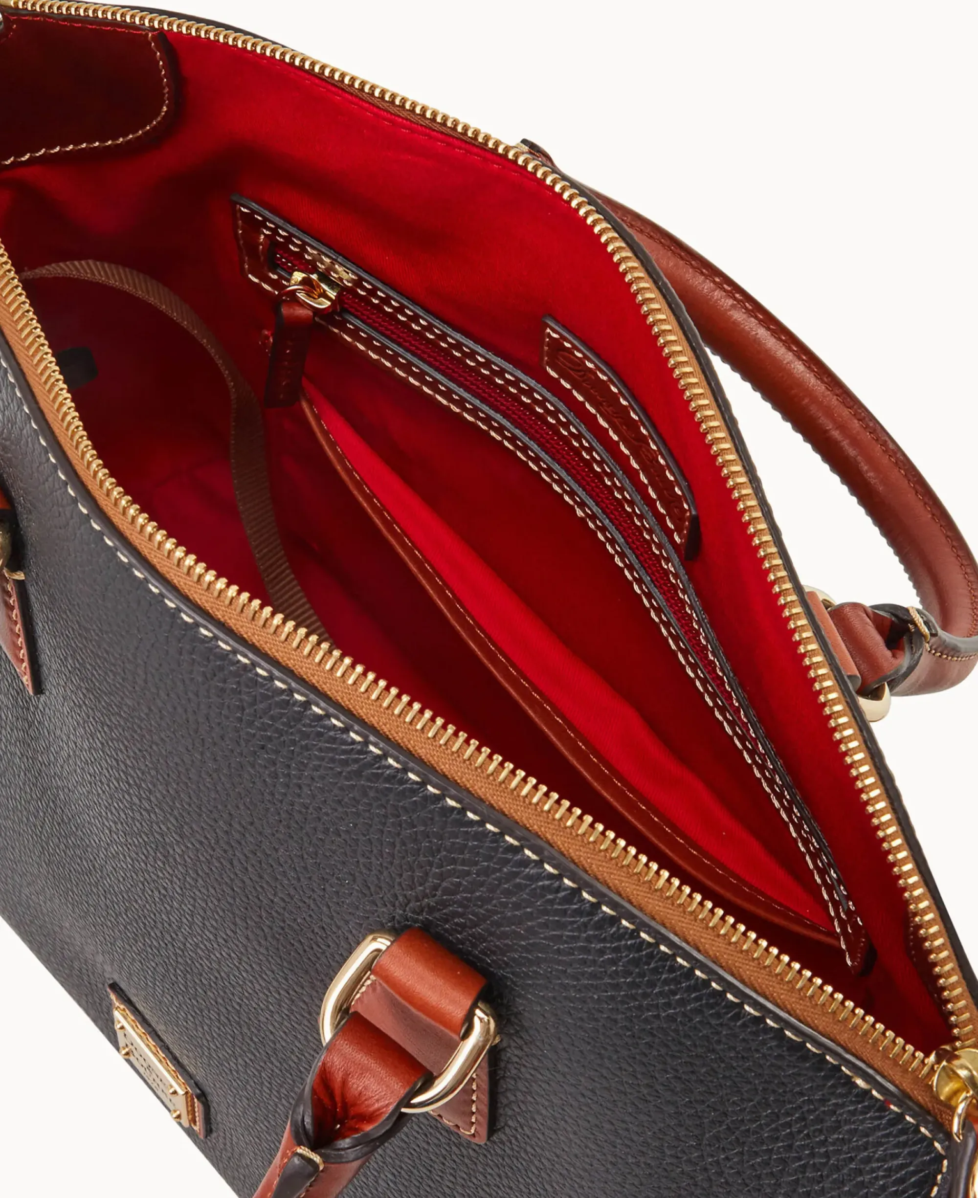 Dooney & Bourke The Pebble Grain Collection|Pebbled Leather<Pebble Grain Domed Satchel Black