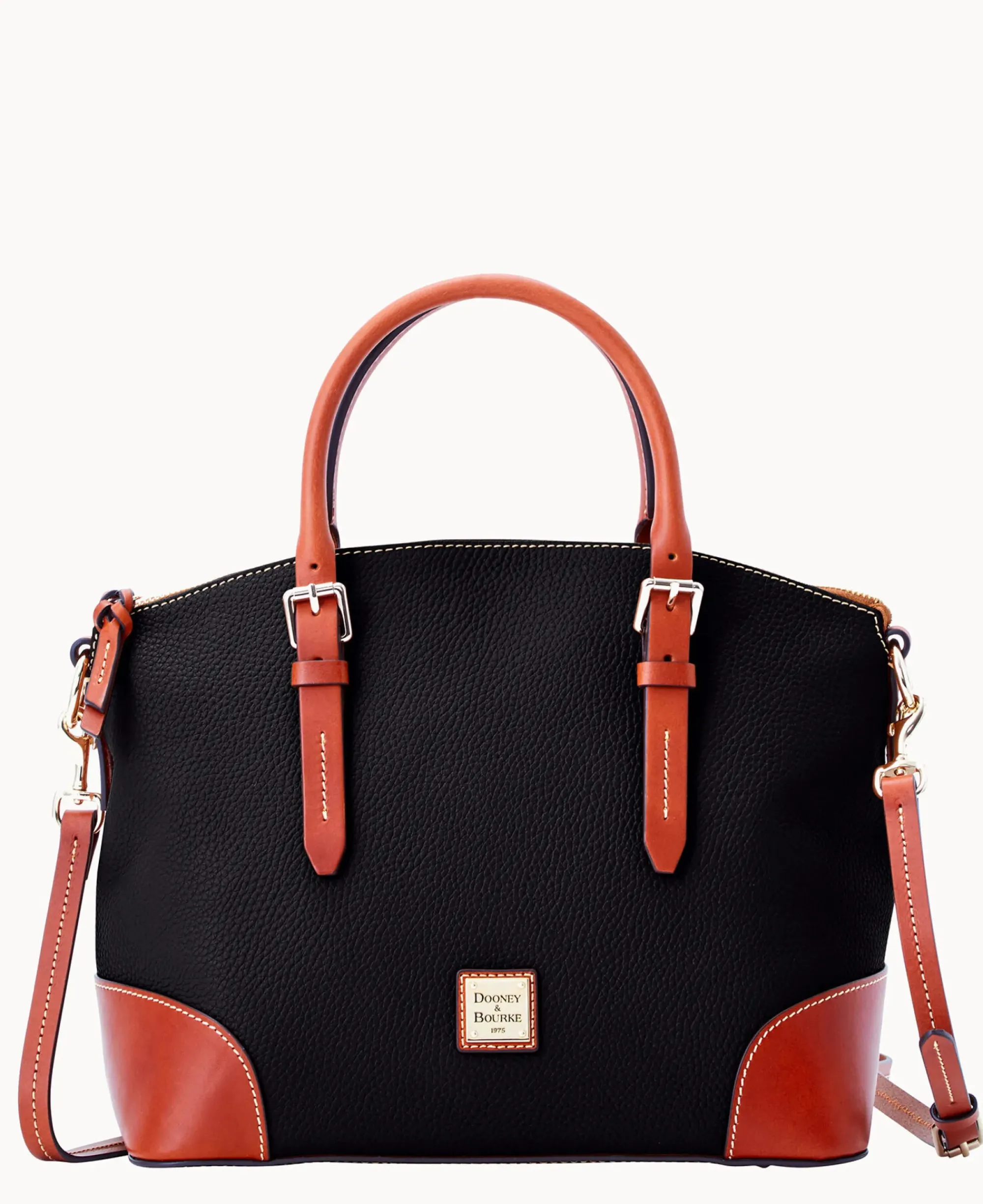 Dooney & Bourke The Pebble Grain Collection|Pebbled Leather<Pebble Grain Domed Satchel Black